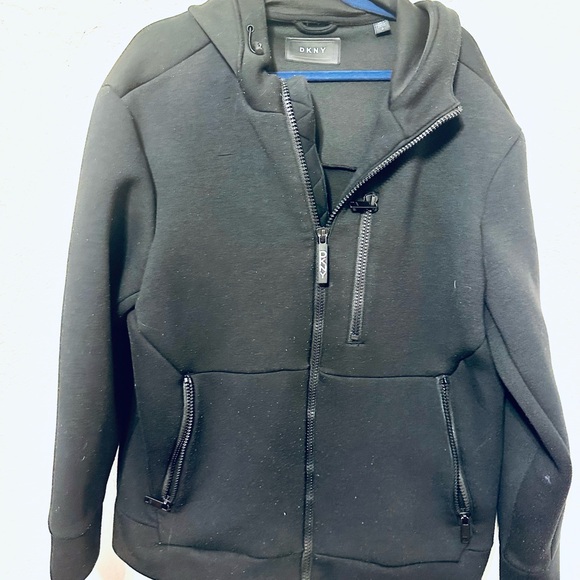 Dkny Other - DKNY Men's Full Zip Hooded Scuba Jacket size Large GUC